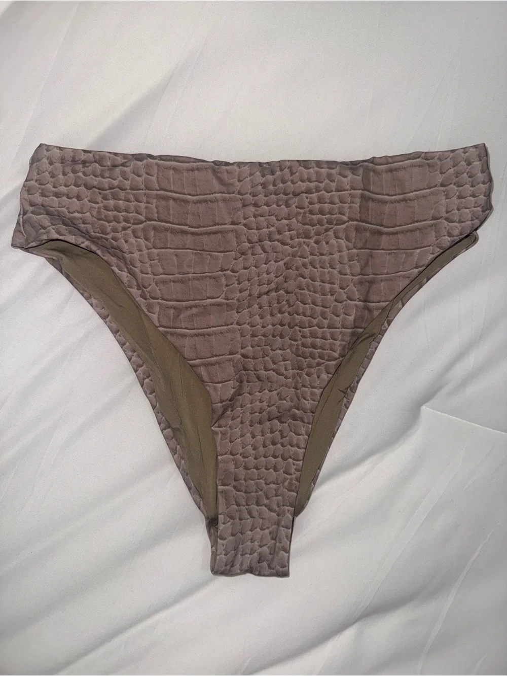 SKIMS High-Cut Bikini Bottom TAUPE **medium